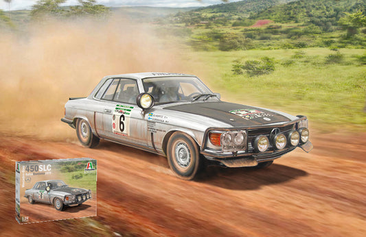 MERCEDES 450 SLC RALLY BANDAMA 1979 KIT 1:24 - Italeri - IT3632