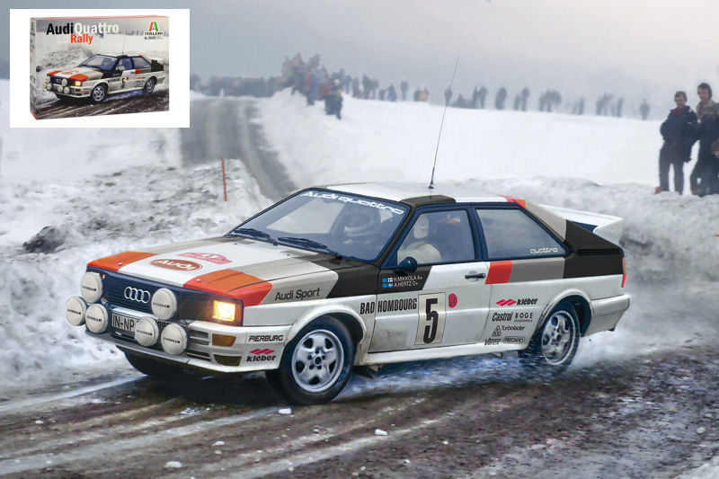 AUDI QUATTRO RALLY MONTE CARLO 1981 KIT 1:24 - Italeri - IT3642