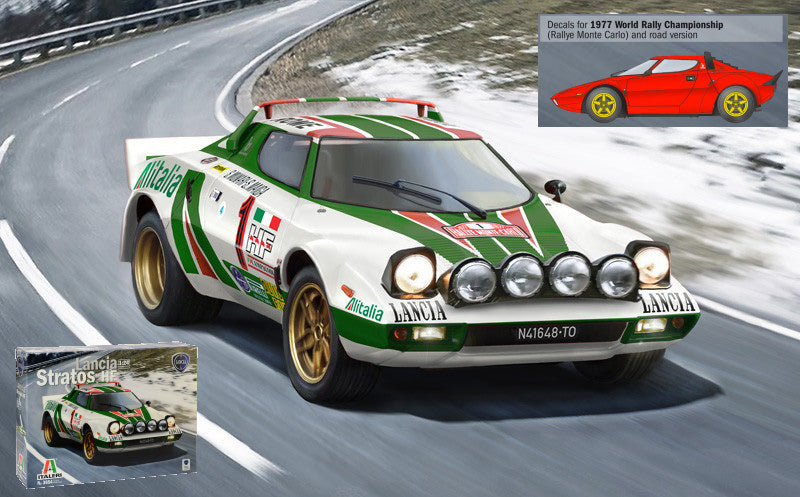 LANCIA STRATOS HF 1974 KIT 1:24 - Italeri - IT3654