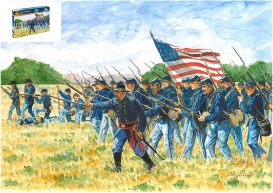 UNION INFANTRY "AMERICAN CIVIL WAR" KIT 1:72 - Italeri - IT6177