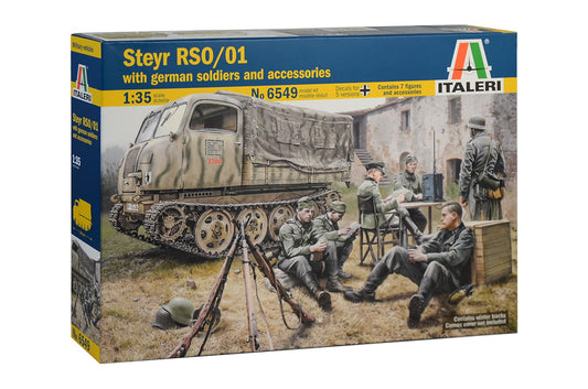 STEYR RSO/01 WITH GERMAN SOLDIERS AND ACCESSORIES KIT 1:35 - Italeri - IT6549