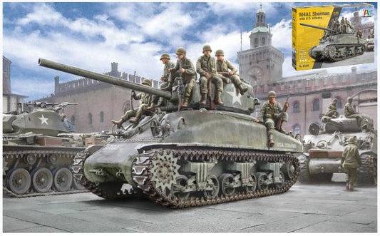 M4A1 SHERMAN WITH INFANTRY KIT 1:35 - Italeri - IT6568