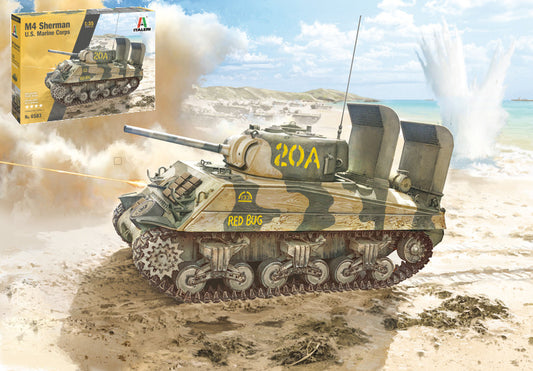 M-4 SHERMAN U.S. MARINES CORPS KIT 1:35 - Italeri - IT6583