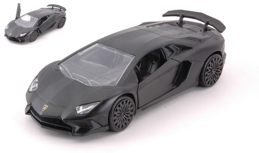 LAMBORGHINI AVENTADOR SV MATT BLACK cm 12,5 - Jada Toys - JADA30109BK