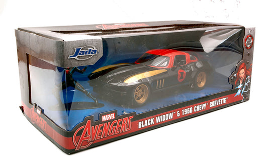 CHEVY CORVETTE 1966 BLACK WIDOW 1:24 - Jada Toys - JADA31749