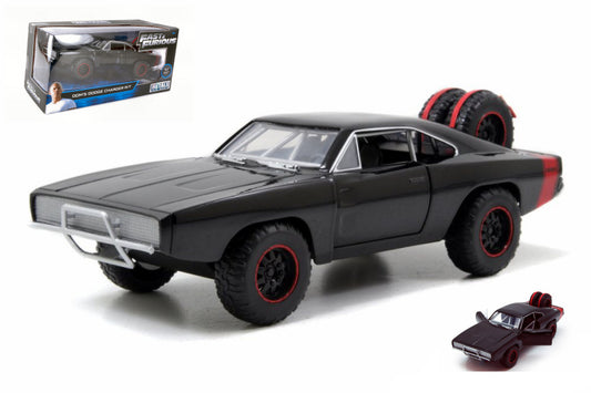 DOM DODGE CHARGER R/T OFF ROAD BLACK FAST & FURIOUS 1:24 - Jada Toys - JADA97038