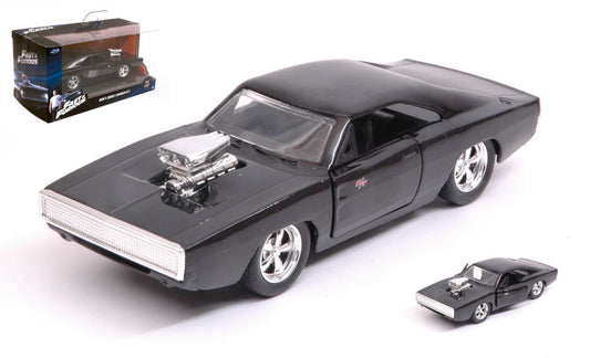 DOM S DODGE CHARGER R/T 1970 FAST & FURIOUS 7 BLACK 1:32 - Jada Toys - JADA97042
