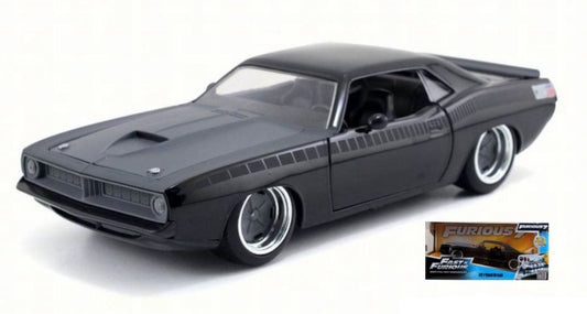 PLYMOUTH BARRACUDA 1970 FAST & FURIOUS 7 BLACK 1:24 - Jada Toys - JADA97195