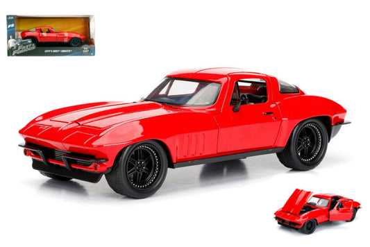 LETTY'S CHEVY CORVETTE FAST & FURIOUS 8 RED 1:24 - Jada Toys - JADA98298