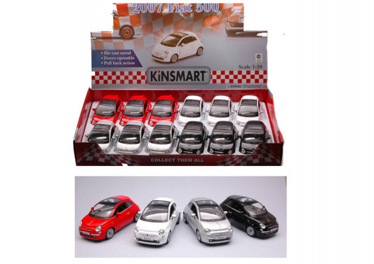 FIAT 500 2007 cm 12 - Kinsmart - KT5345D