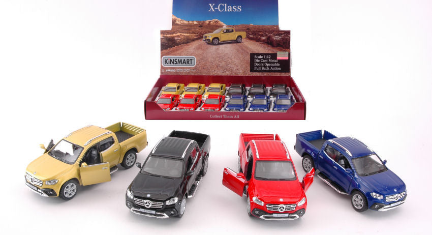 MERCEDES X-CLASS PICK UP COL.ASS.1:43 cm 12 - Kinsmart - KT5410D