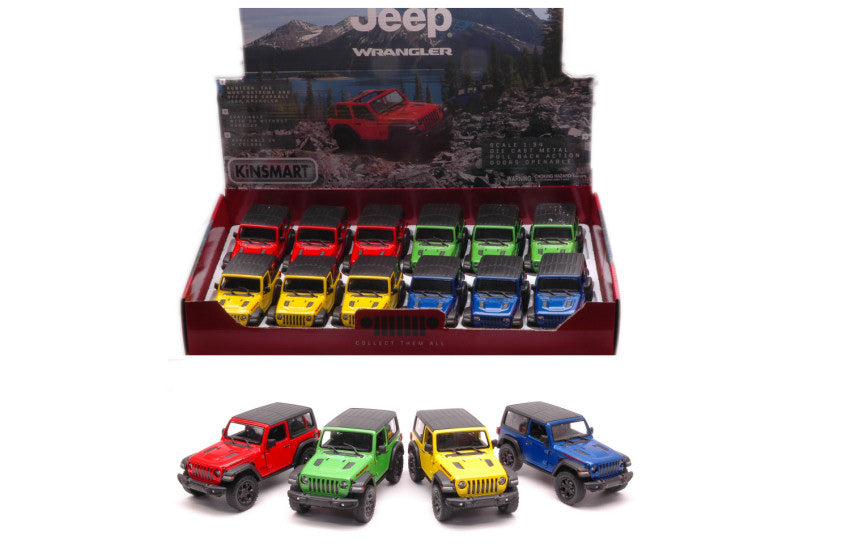 JEEP WRANGLER CLOSE HARD TOP cm 12 - Kinsmart - KT5412DB