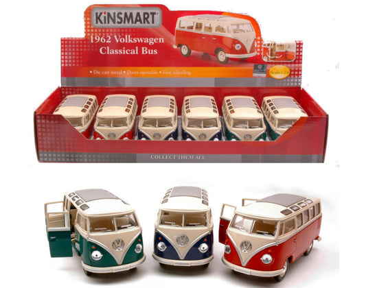 VW SAMBA BUS 1962 1:24 - Kinsmart - KT7005D