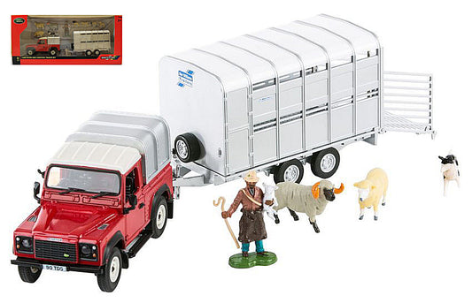 LAND ROVER FARMER SET 1:32 - Britains - LC43138