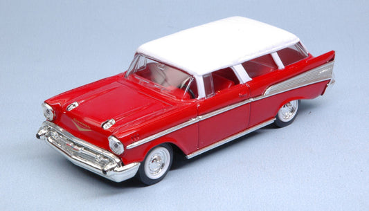 CHEVROLET NOMAD 1957 RED W/WHITE ROOF 1:43 - Lucky Die Cast - LDC94203R