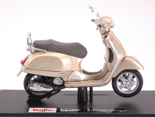 VESPA GTS 300 2017 GOLD 1:18 - Maisto - MI16889G