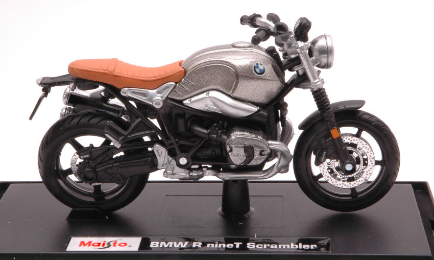 BMW R NINE T SCRAMBLER SILVER 1:18 - Maisto - MI18853