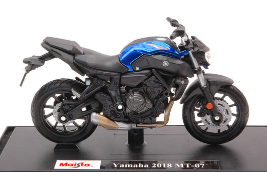 YAMAHA MT-07 2017 BLUE 1:18 - Maisto - MI18855