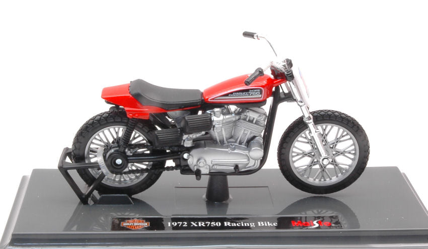 HARLEY DAVIDSON 1972 XR750 RACING BIKE ORANGE 1:18 - Maisto - MI20114