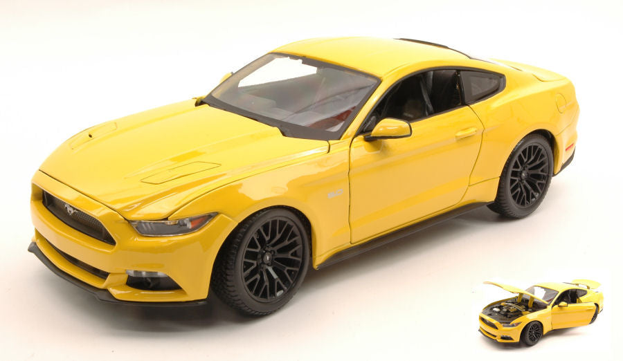FORD MUSTANG GT 2015 YELLOW 1:18 - Maisto - MI31197Y