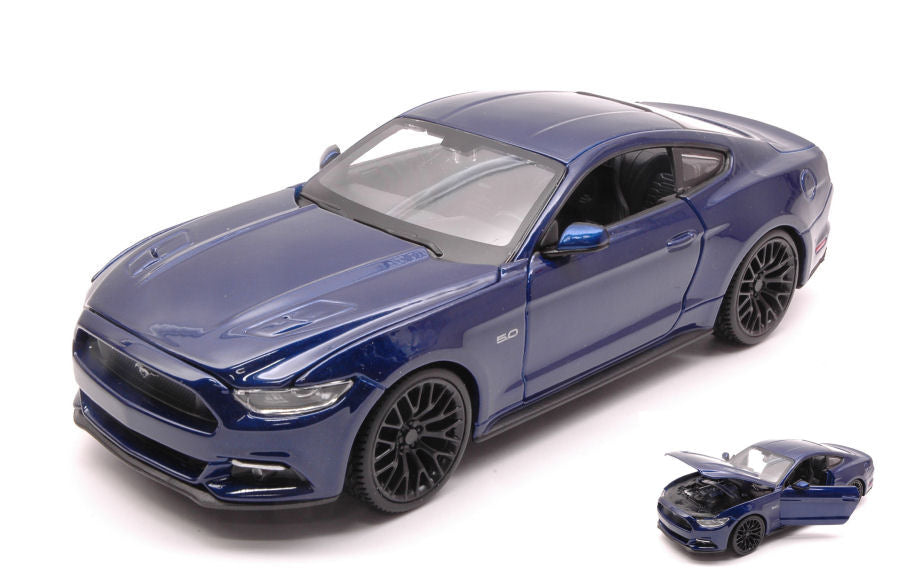 FORD MUSTANG GT 2015 BLUE 1:24 - Maisto - MI31508BL