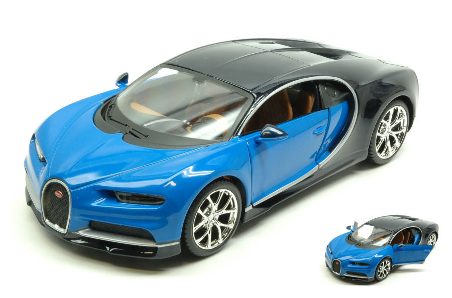 BUGATTI CHIRON 2016 BLUE/BLACK 1:24 - Maisto - MI31514BL