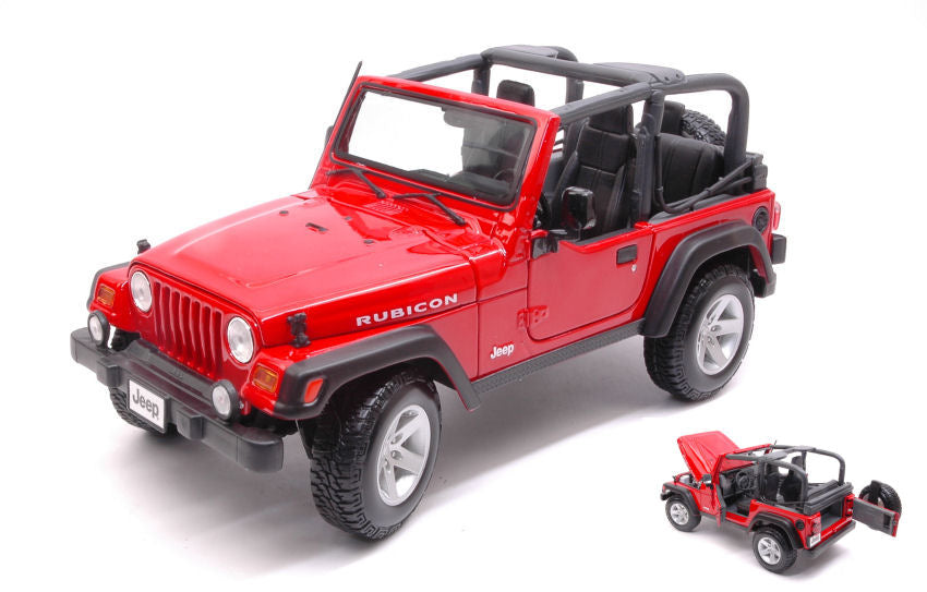 JEEP WRANGLER RUBICON RED 1:18 - Maisto - MI31663R