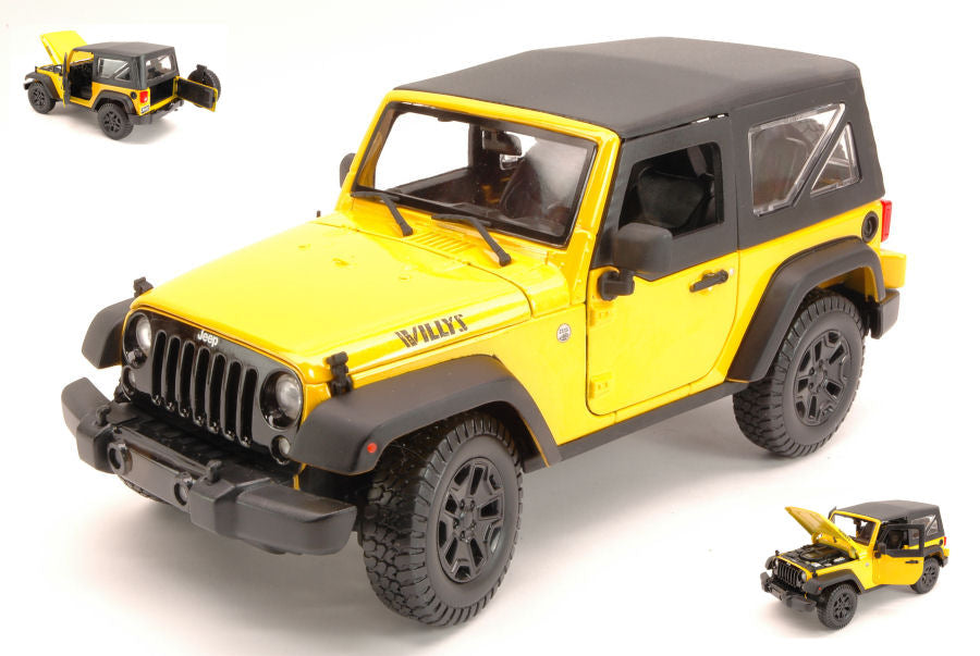 JEEP WRANGLER 2014 YELLOW 1:18 - Maisto - MI31676Y