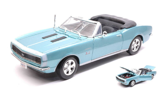 CHEVROLET CAMARO SS 396 1967 METALLIC LIGHT BLUE 1:18 - Maisto - MI31684BL