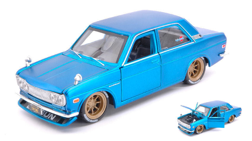 DATSUN 510 1971 BLUE 1:24 - Maisto - MI32527