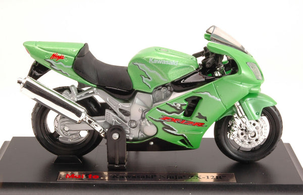 KAWASAKI NINJA ZX-12R GREEN 1:18 - Maisto - MI332G – Triple Crown