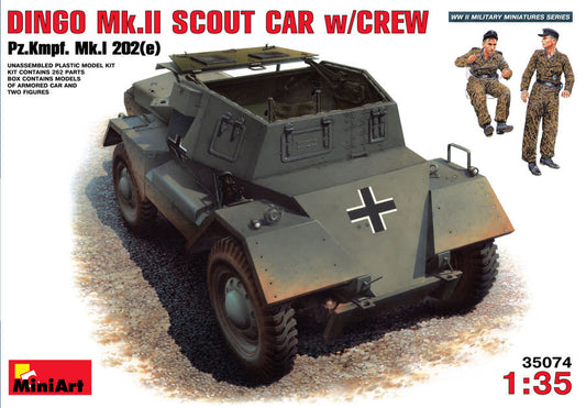 DINGO MK II (SCOUT CAR W/CREW KIT 1:35 - Miniart - MIN35074
