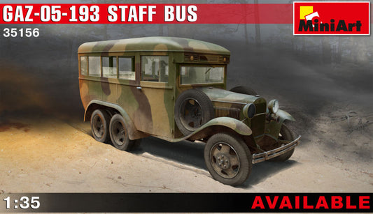 GAZ 05 193 STAFF BUS KIT 1:35 - Miniart - MIN35156