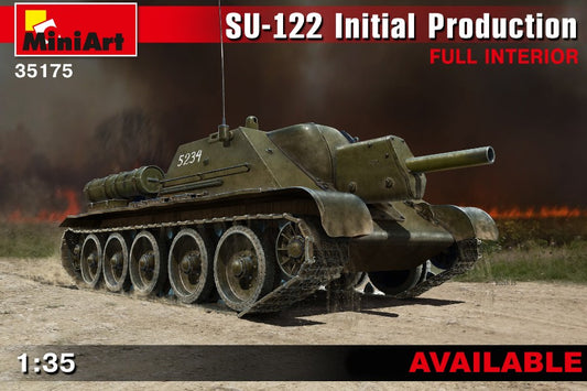SU-122 INITIAL PROD.W/FULL INTERIOR KIT 1:35 - Miniart - MIN35175