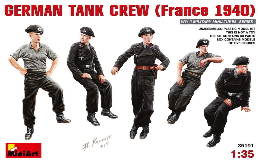 GERMAN TANK CREW (FRANCE 1940) KIT 1:35 - Miniart - MIN35191