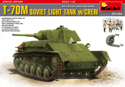 T-70 SOVIET LIGHT TANK KIT 1:35 - Miniart - MIN35194