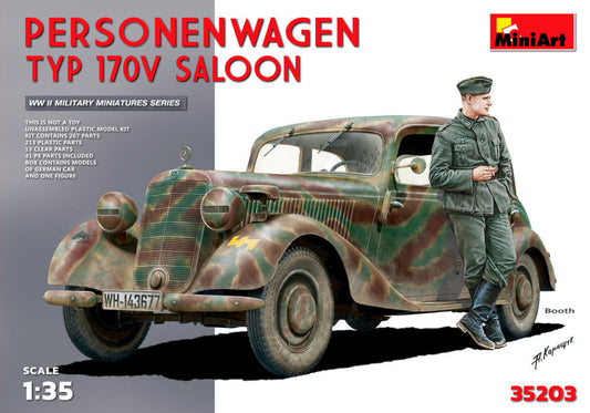 PERSONENWAGEN TYP 170V SALOON KIT 1:35 - Miniart - MIN35203