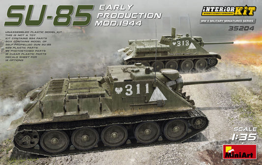 SU-85 EARLY PRODUCTION MOD.1944 INTERIOR KIT 1:35 - Miniart - MIN35204