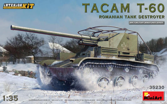 TACAM T-60 ROMANIAN TANK DESTROYER INTERIOR KIT 1:35 - Miniart - MIN35230