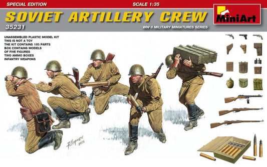 SOVIET ARTILLERY CREW SPECIAL EDITION KIT 1:35 - Miniart - MIN35231