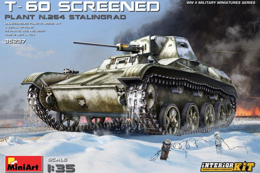 T-60 SCREENED PLANT.No.264 STALINGRAD KIT 1:35 - Miniart - MIN35237