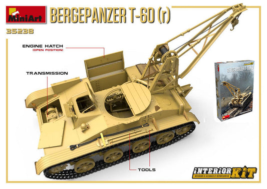 BERGEPANZER T-60 (R) INTERIOR KIT 1:35 - Miniart - MIN35238