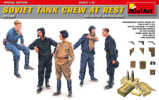 SOVIET TANK CREW AT REST SPECIAL EDITION KIT 1:35 - Miniart - MIN35246