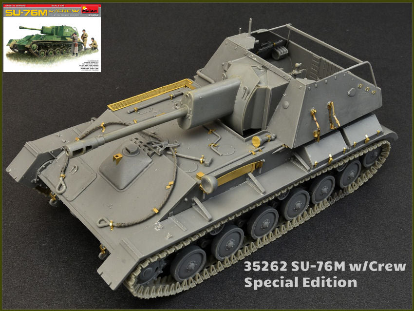 SU-76M W/CREW SPECIAL EDITION KIT 1:35 - Miniart - MIN35262
