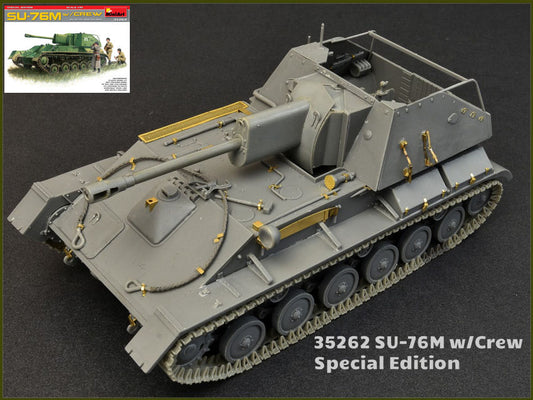 SU-76M W/CREW SPECIAL EDITION KIT 1:35 - Miniart - MIN35262