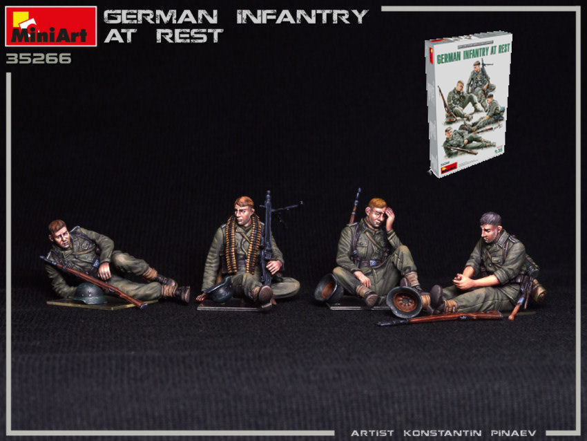 GERMAN INFANTRY AT REST KIT 1:35 - Miniart - MIN35266