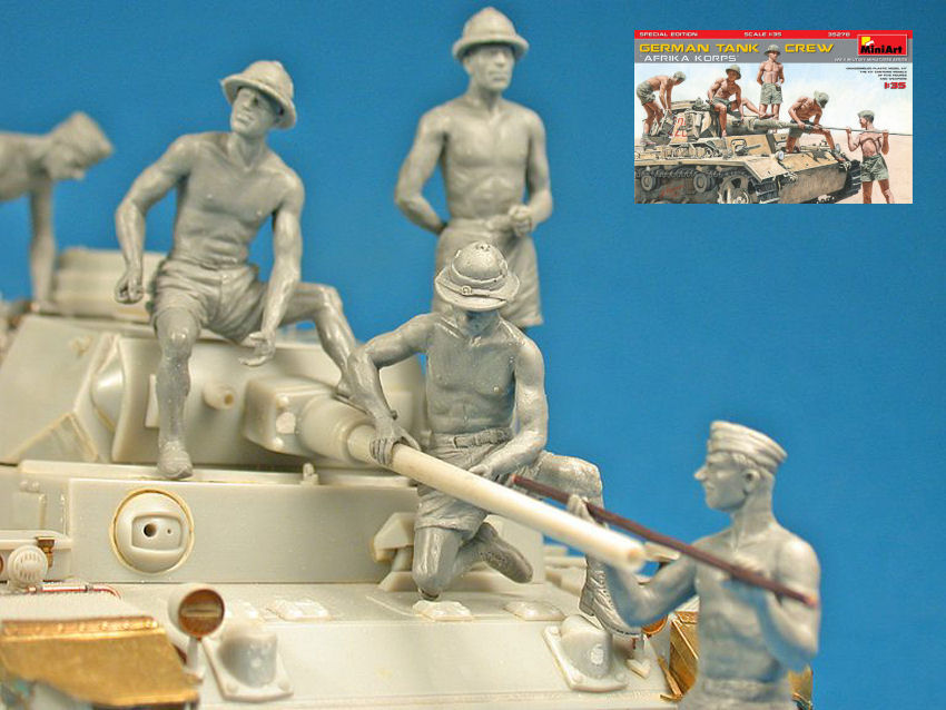 GERMAN TANK CREW AFRIKA KORPS KIT 1:35 - Miniart - MIN35278