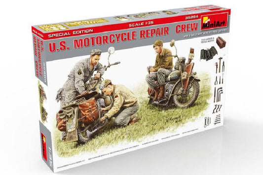 U.S.MOTORCYCLE REPAIR CREW KIT 1:35 - Miniart - MIN35284