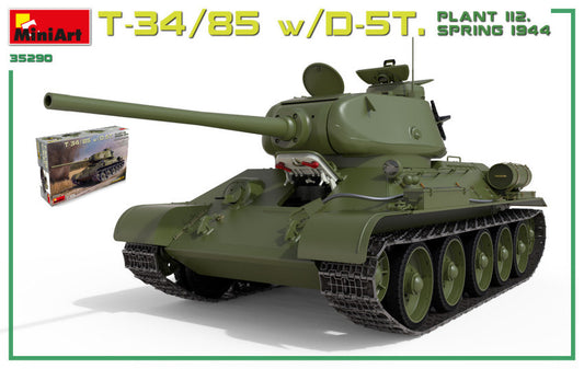 T34/85 W/D-5T PLANT 112 SPRING 1944 INTERIOR KIT 1:35 - Miniart - MIN35290