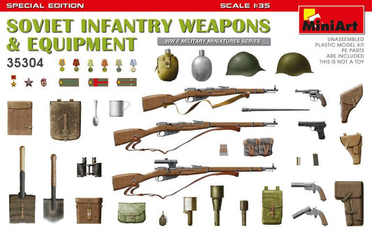 SOVIET INFANTRY WEAPONS AND EQUIPMENT KIT 1:35 - Miniart - MIN35304